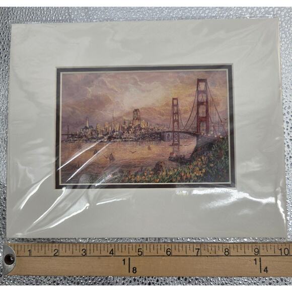 Golden Gate Bridge Art Print By Anna Chrasta 8"x10" - Picture 1 of 4